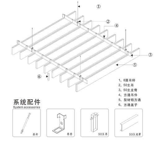 铝方通吊顶间距多少合适 铝方通吊顶安装方法