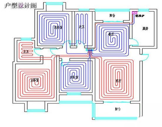 家用地暖安装示意图步骤与流程 地暖安装价格